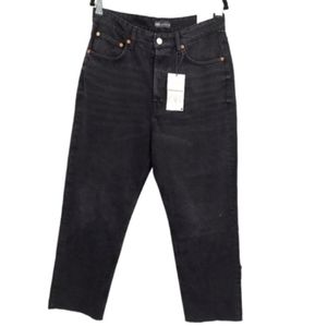 Zara High-Rise Straight Leg Jeans